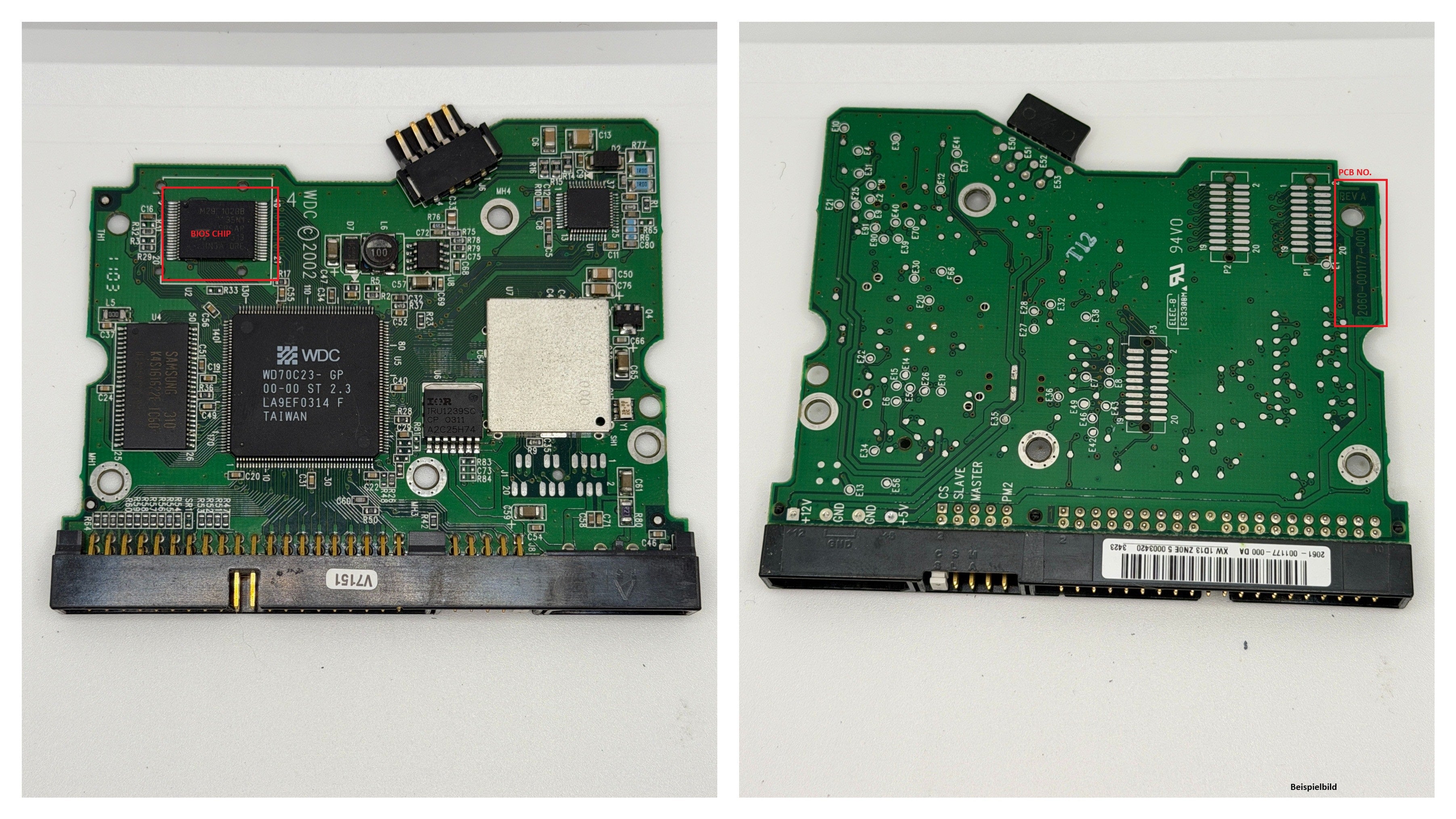 Western Digital PCB Logic Board - Circuit Board - 2060-001177-000 REV A