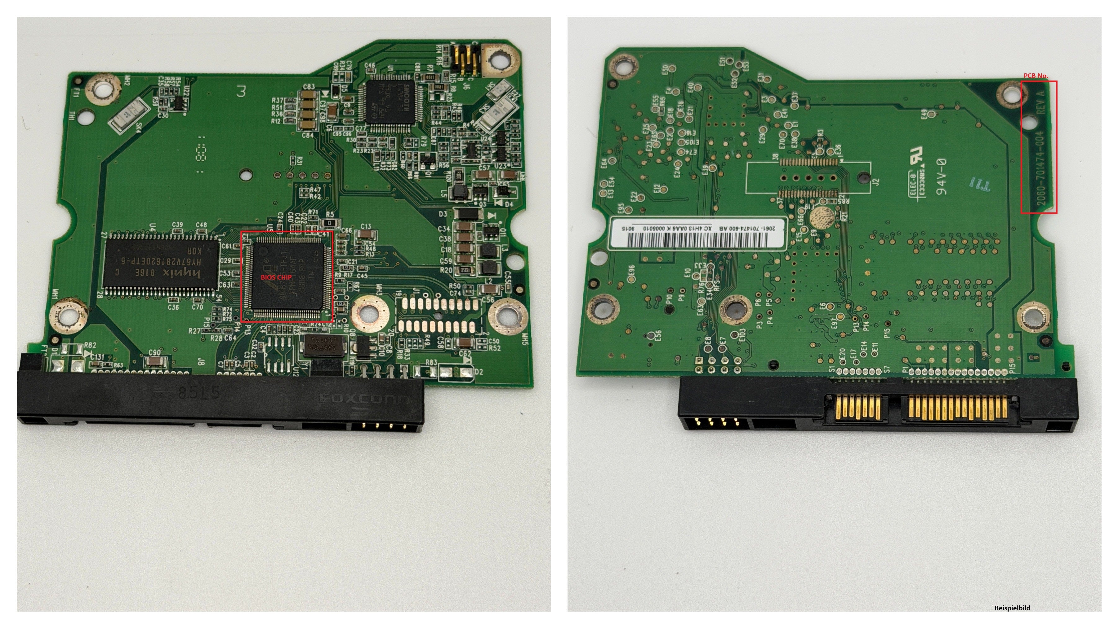 Western Digital PCB Logic Board - Circuit Board - 2060-701474-004 REV A
