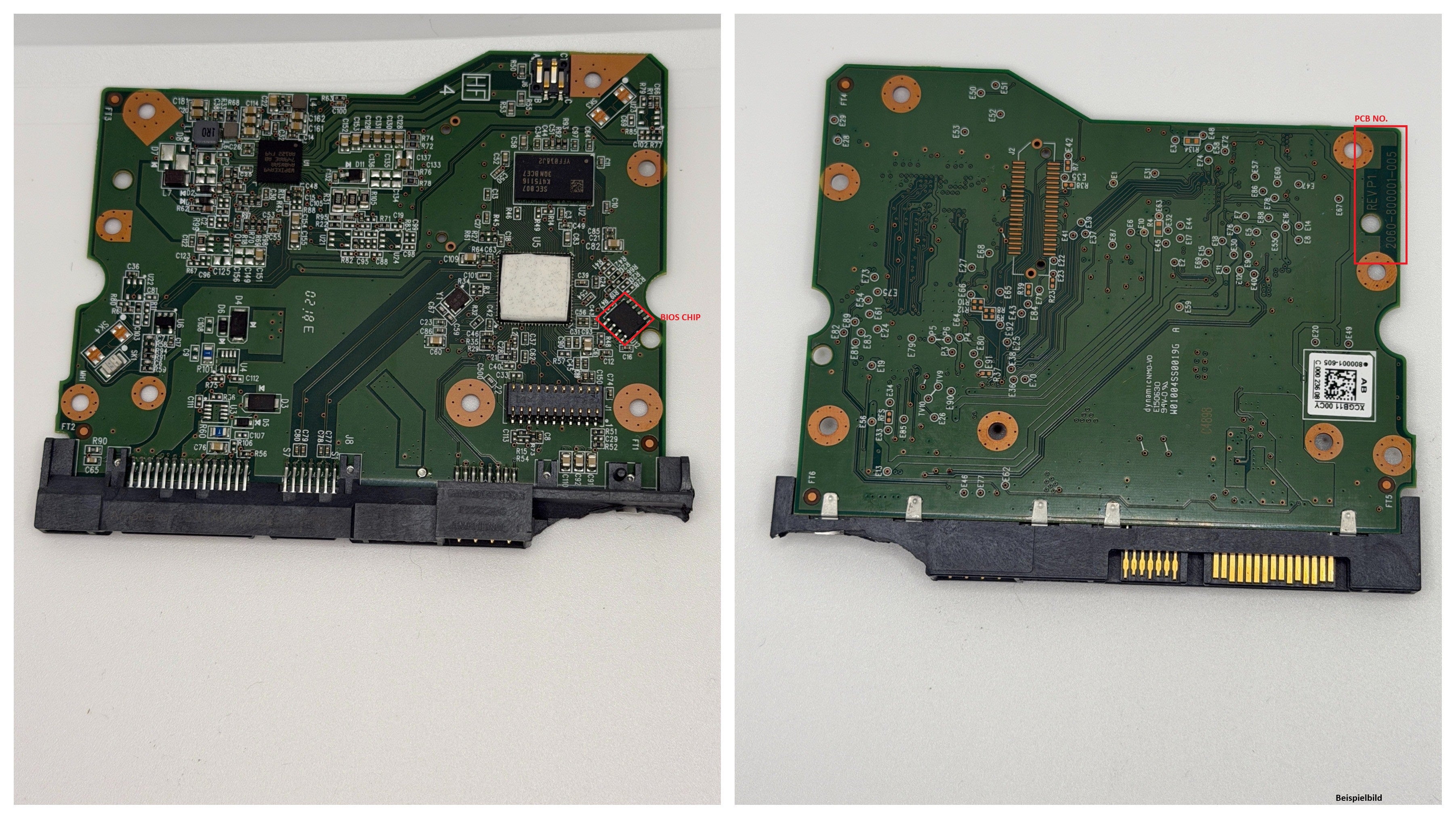 Western Digital PCB Logic Board - Circuit Board - 2060-800001-005 REV P1
