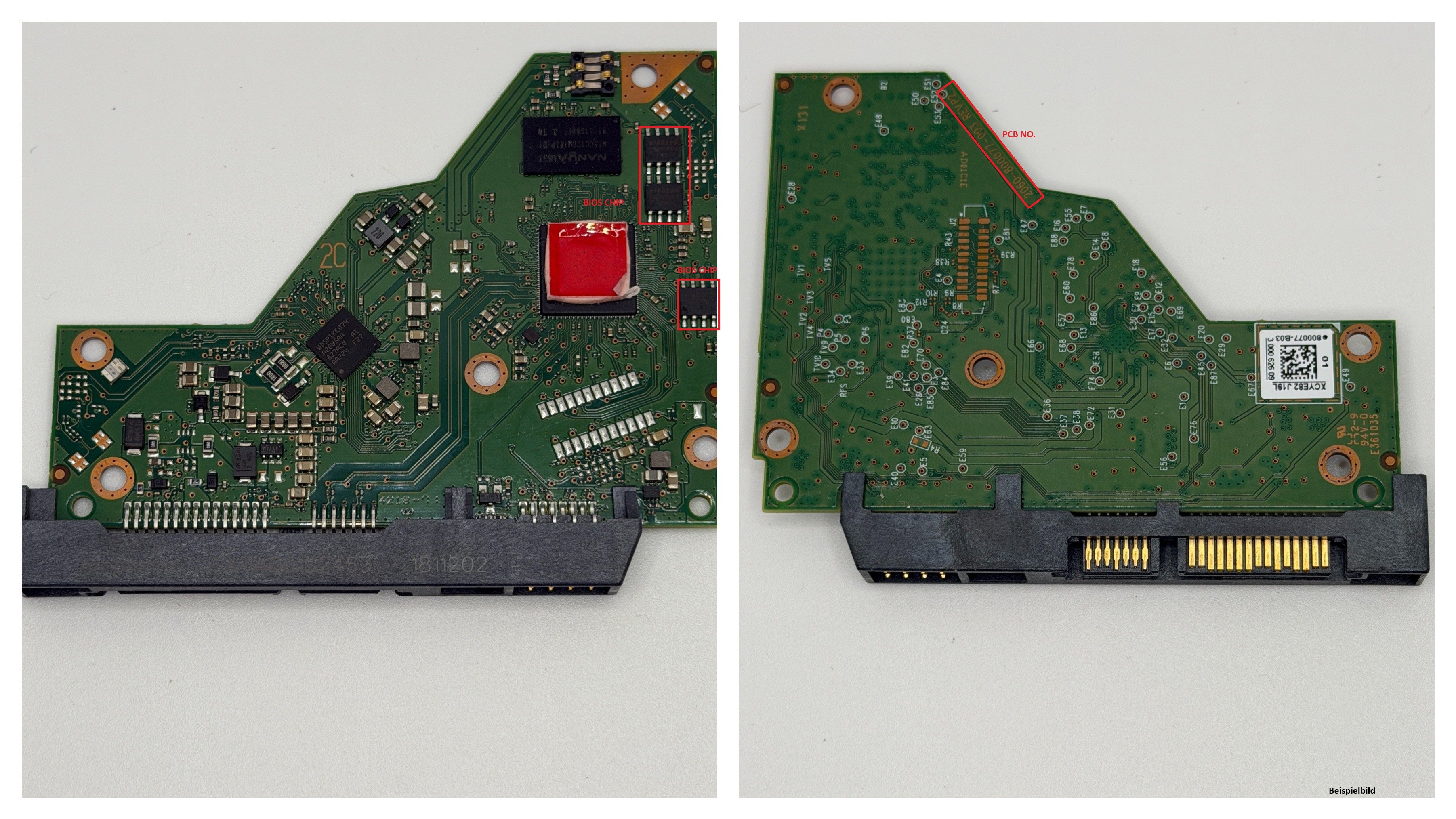 Western Digital PCB Logic Board - Circuit Board - 2060-800077-003 REV P2