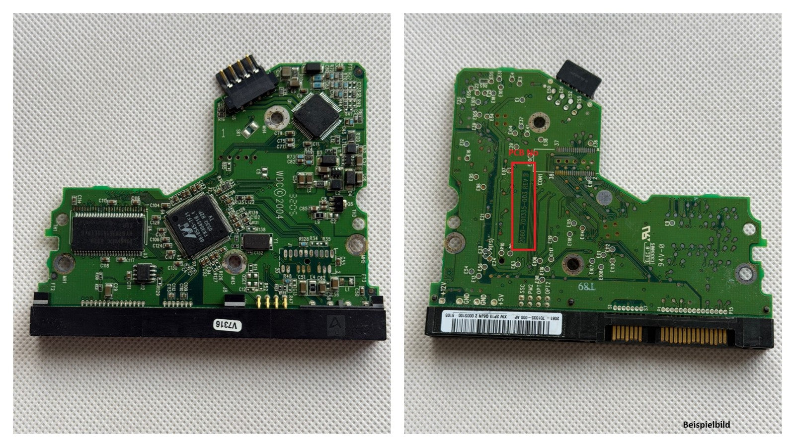 Western Digital PCB Logic Board - Circuit Board - 2060-701335-003 REV B