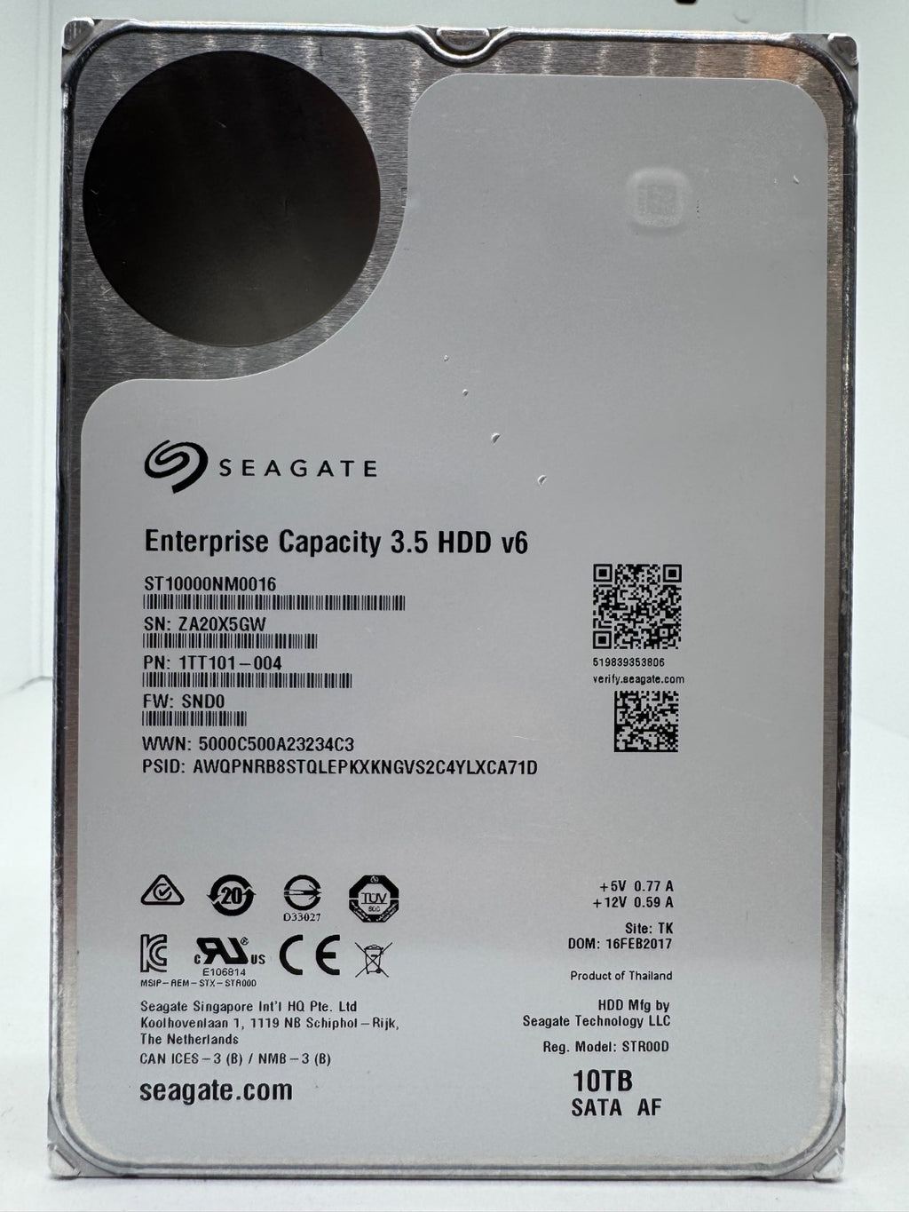 Seagate Enterprise Capacity (Exos X10) 10TB interne Festplatte ST10000NM0016 5GW
