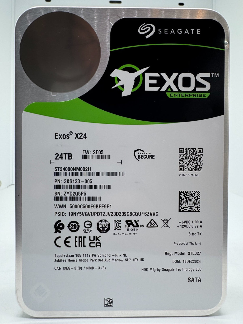 Seagate Exos X24 24TB interne Festplatte ST24000NM002H 3,5 Zoll SATA3 24 TB -05