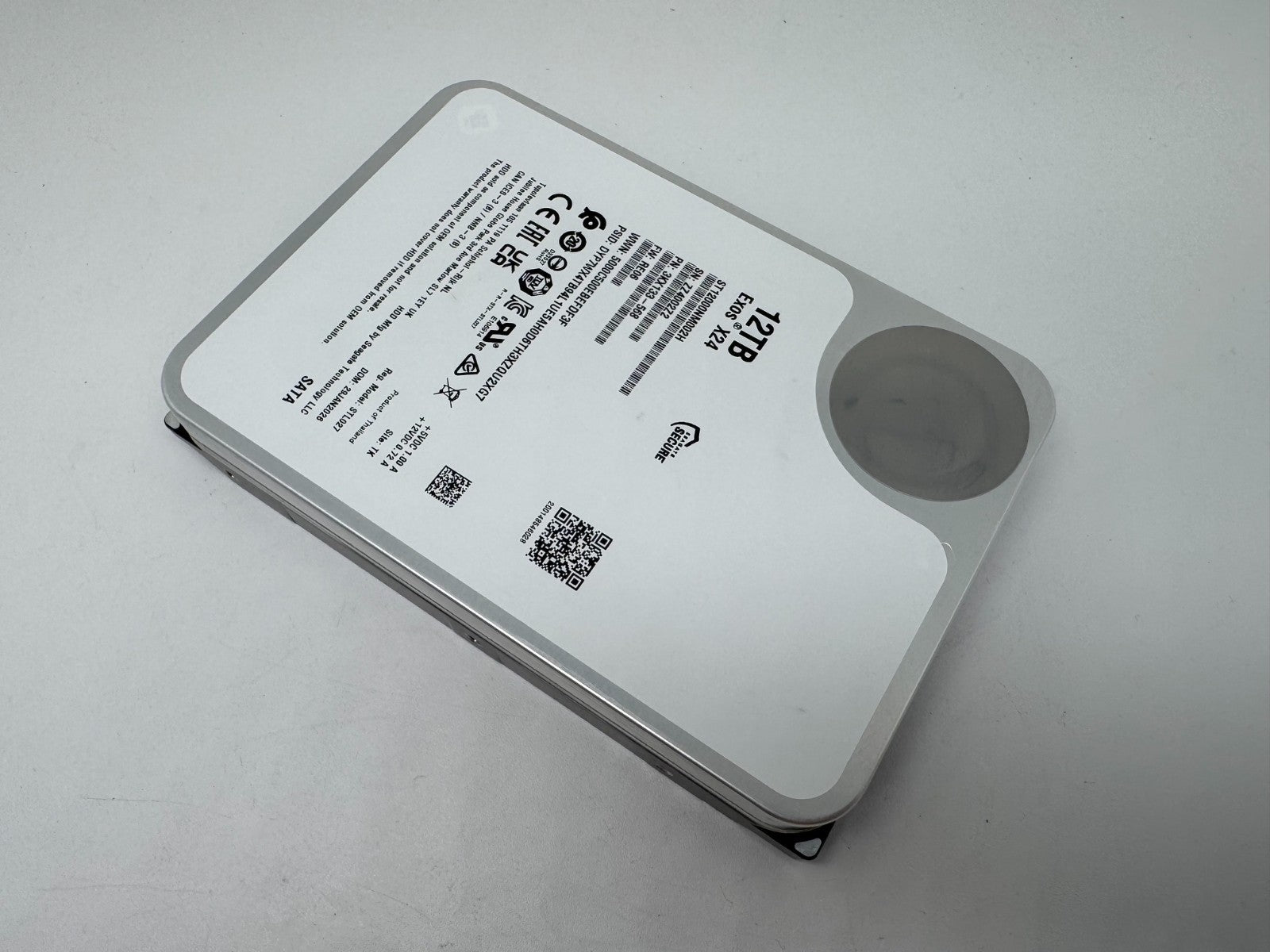 Seagate Exos X24 12TB interne Festplatte ST12000NM002H 3,5 Zoll SATA3 12 TB