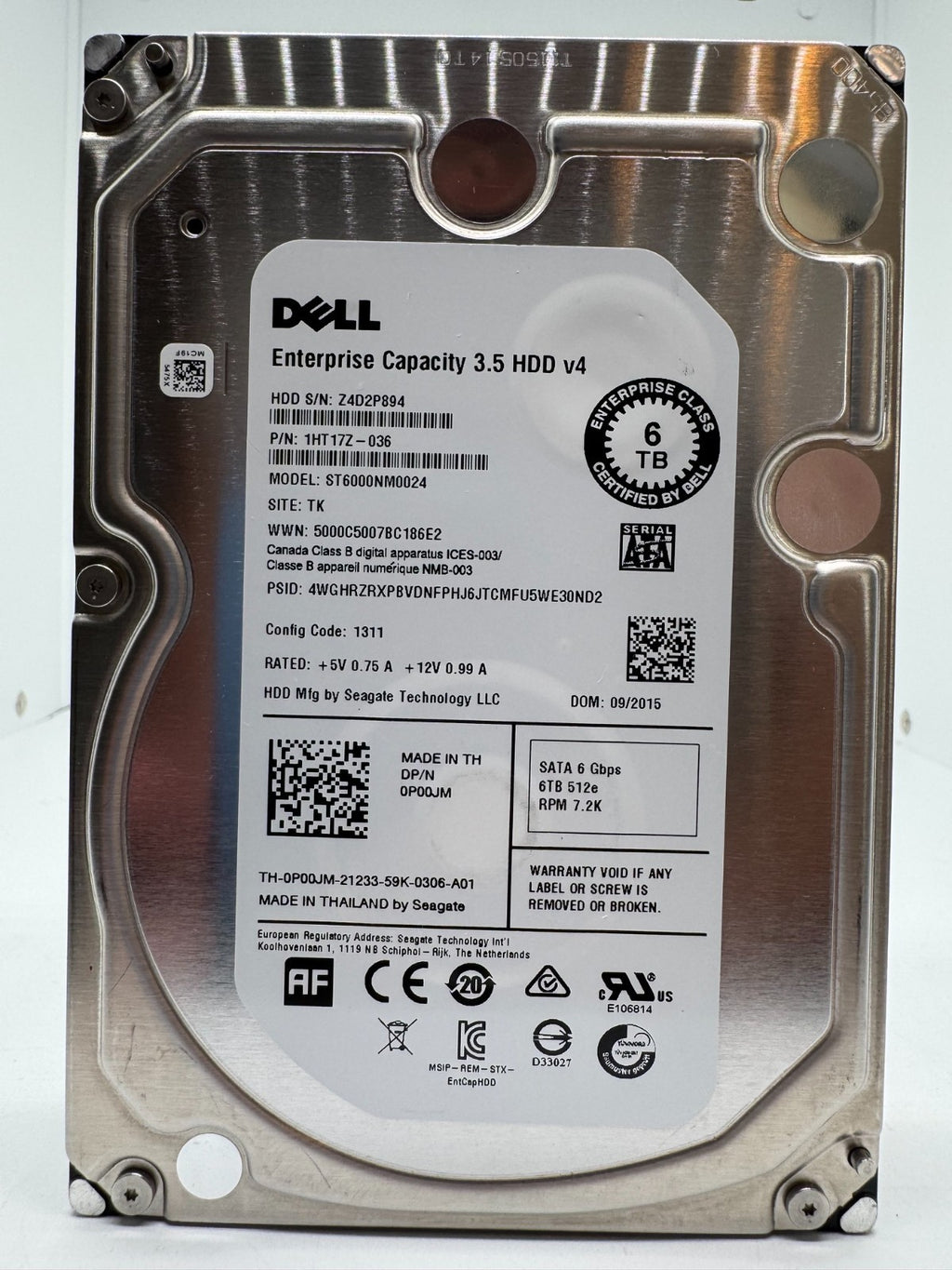 Seagate ST6000NM0024 Enterprise Capacity 3.5 HDD v4 interne 6TB Festplatte SATA3