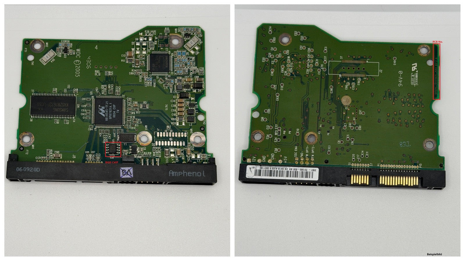 Western Digital PCB Logic Board - Circuit Board -2060-701383-001 REV A