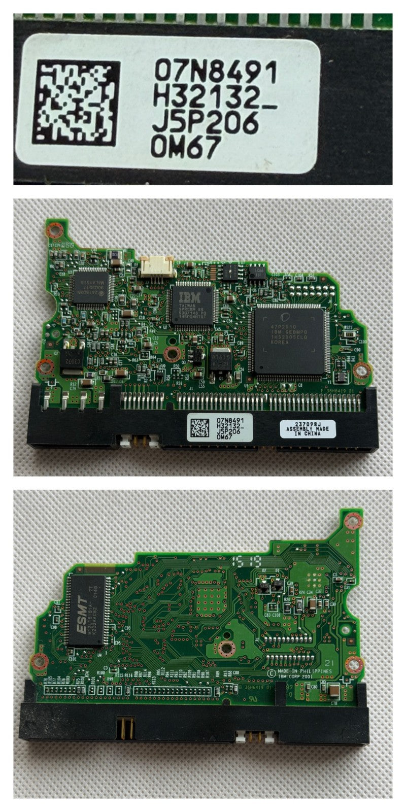 HITACHI / HGST PCB Logic Board B36H641901-07N8491-H32132_