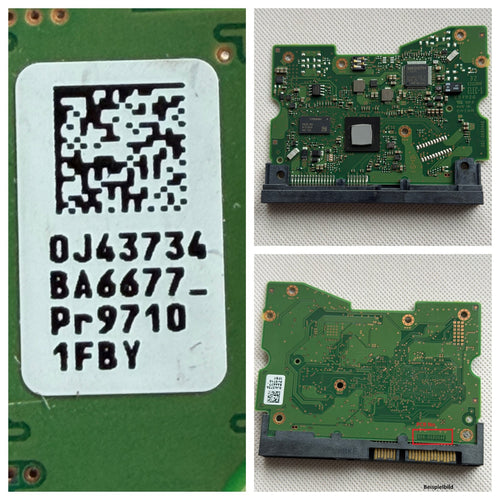 HITACHI HGST PCB Logic Board 006-0A90446 - Circuit Board - 0J43734 BA6677_