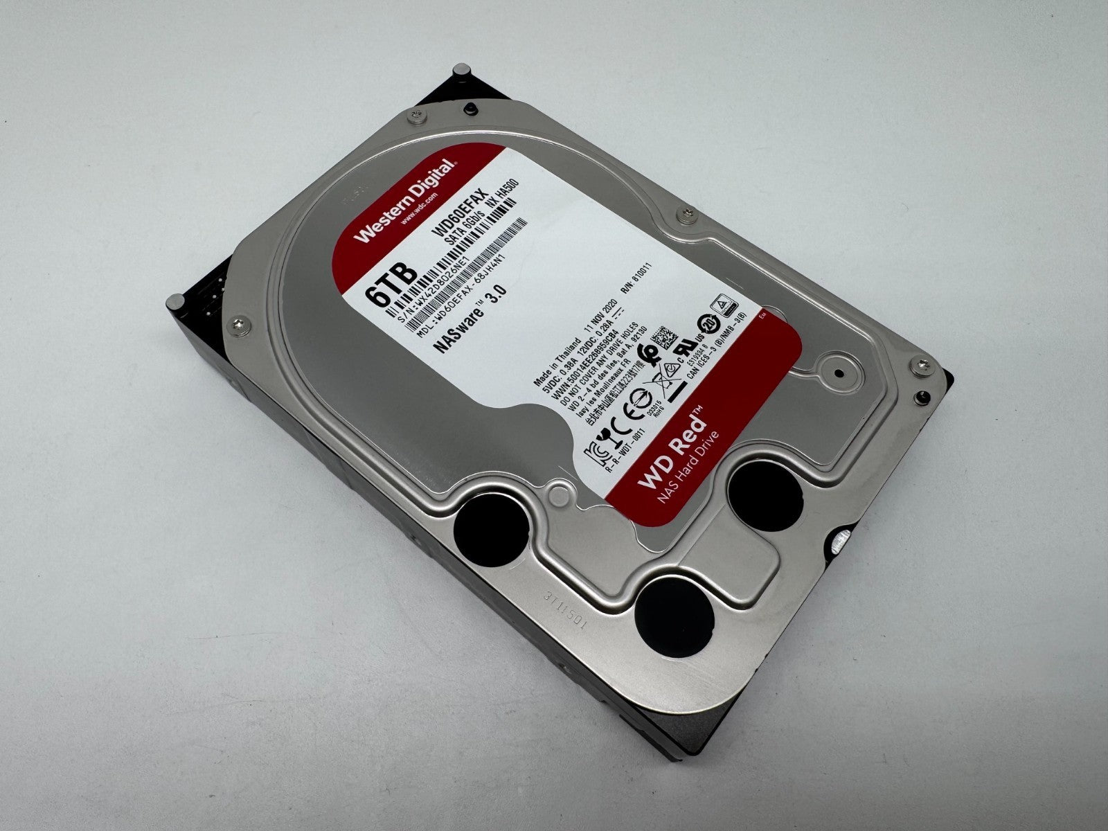 Western Digital WD RED WD60EFAX 6TB interne Festplatte 5400 RPM SATA3