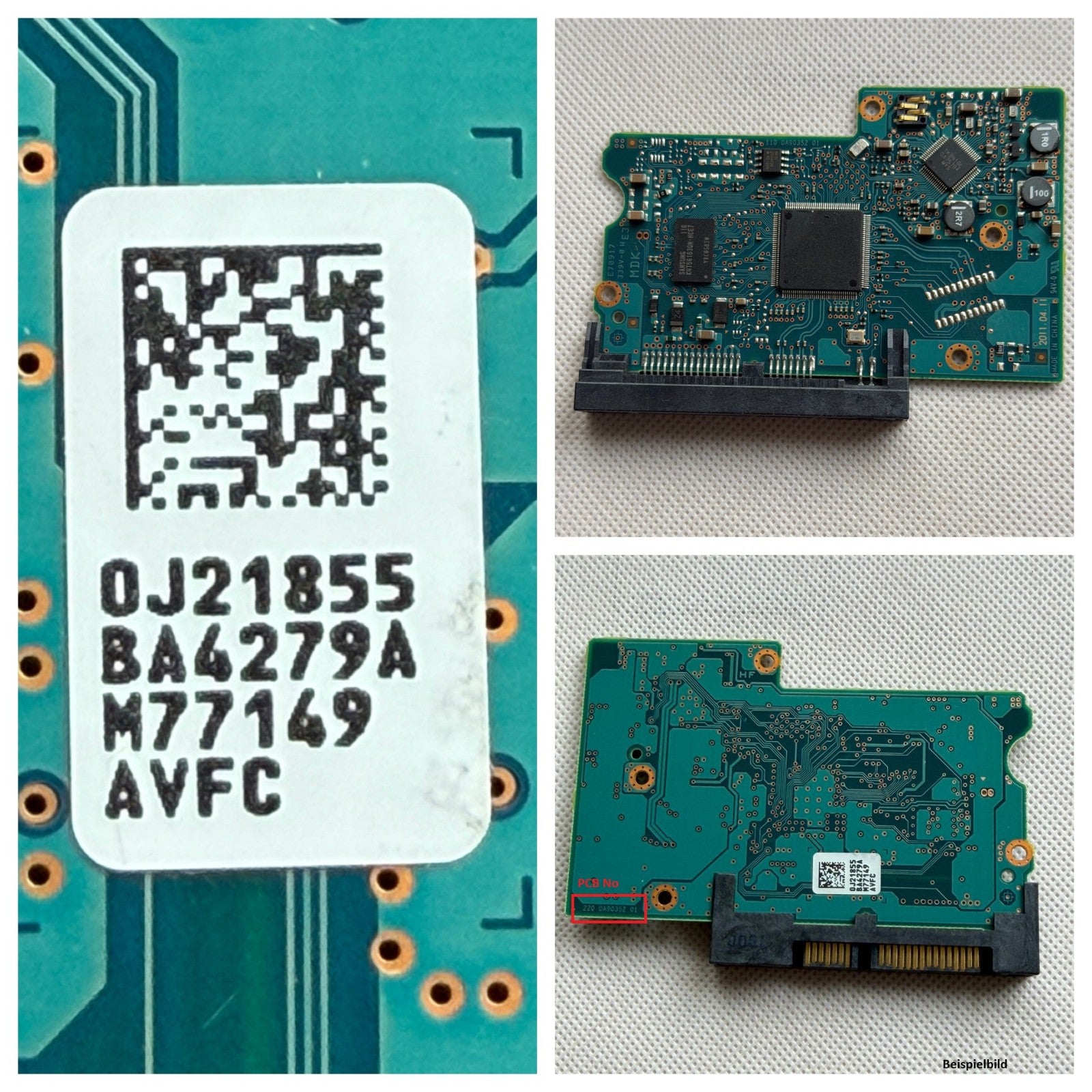 HITACHI HGST PCB Logic Board  220 0A90352 01 - Circuit Board - 0J21855 BA4279A