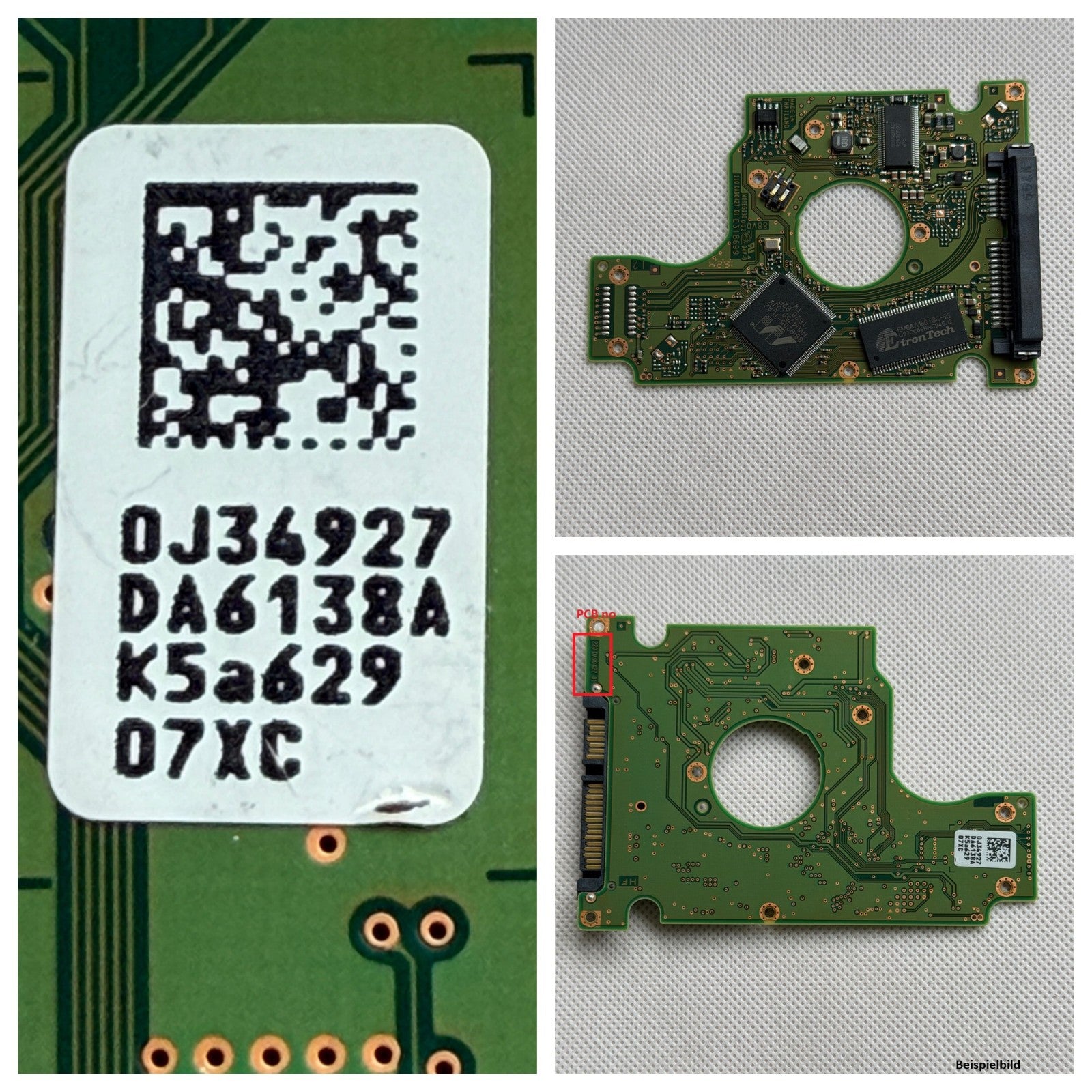 HITACHI HGST PCB Logic Board  220-0A90427 01 - Circuit Board - 0J34927 DA6138A