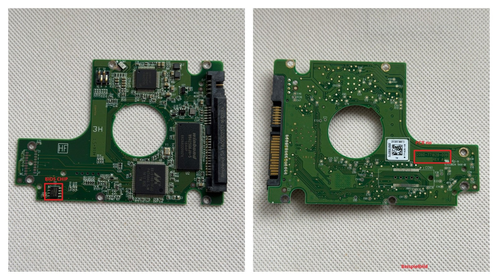 Western Digital PCB Logic Board - Circuit Board - 2060-771629-006 REV A