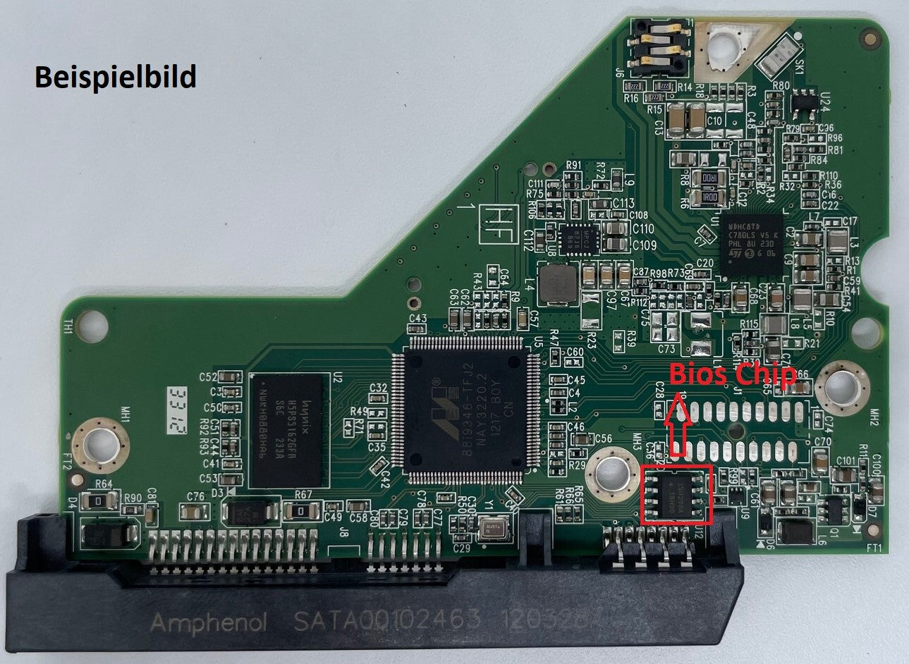 Western Digital PCB Logic Board - Circuit Board - 2060-771824-005 REV A