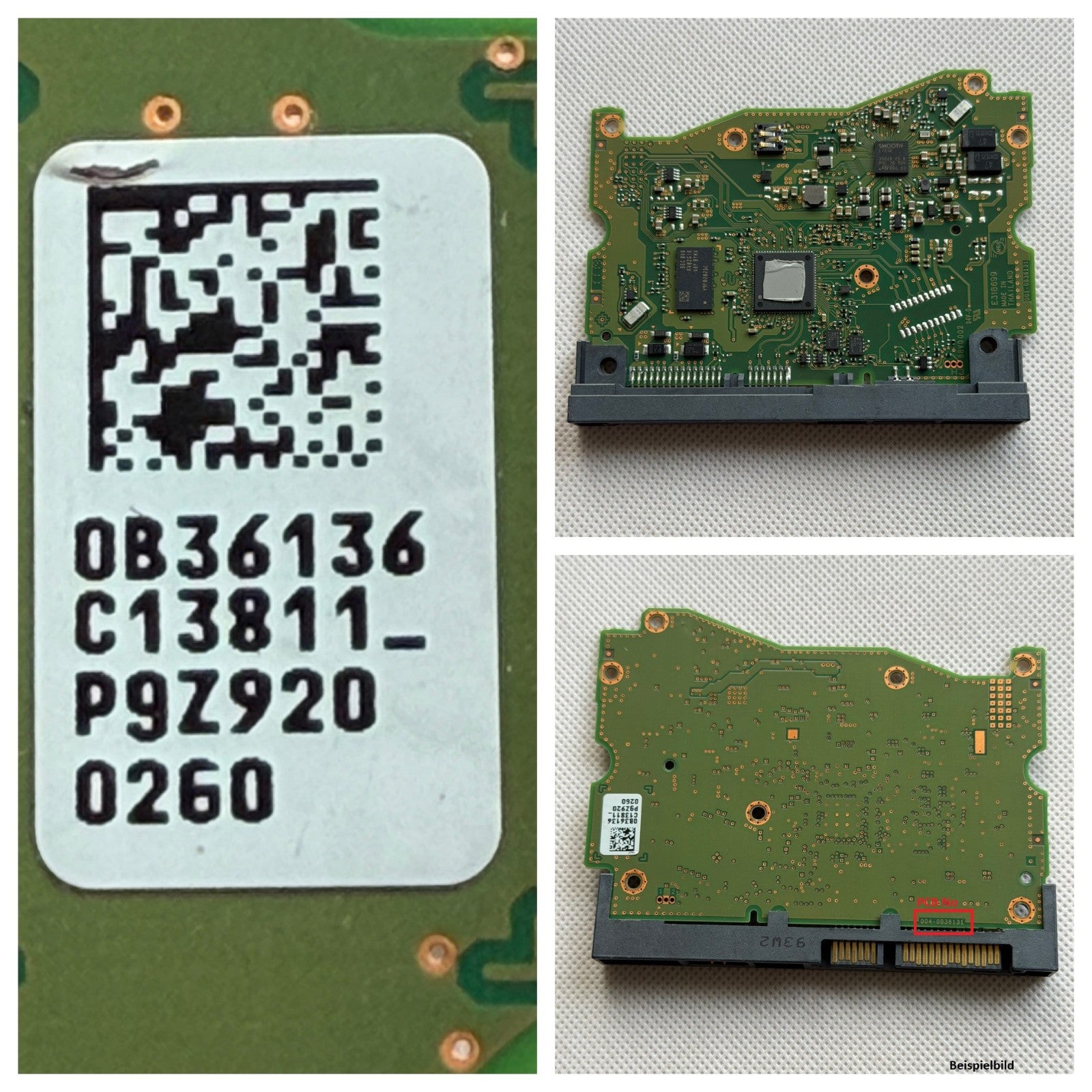 HGST Western Digital PCB Logic Board 004-0B36131 - 0B36136 - C13811_