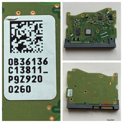 HGST Western Digital PCB Logic Board 004-0B36131 - 0B36136 - C13811_