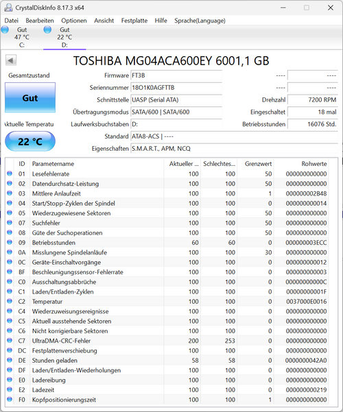 Externe 6TB Festplatte im Seagate Expansion Gehäuse 3,5 Zoll USB 3.0 18O1K0AGFT