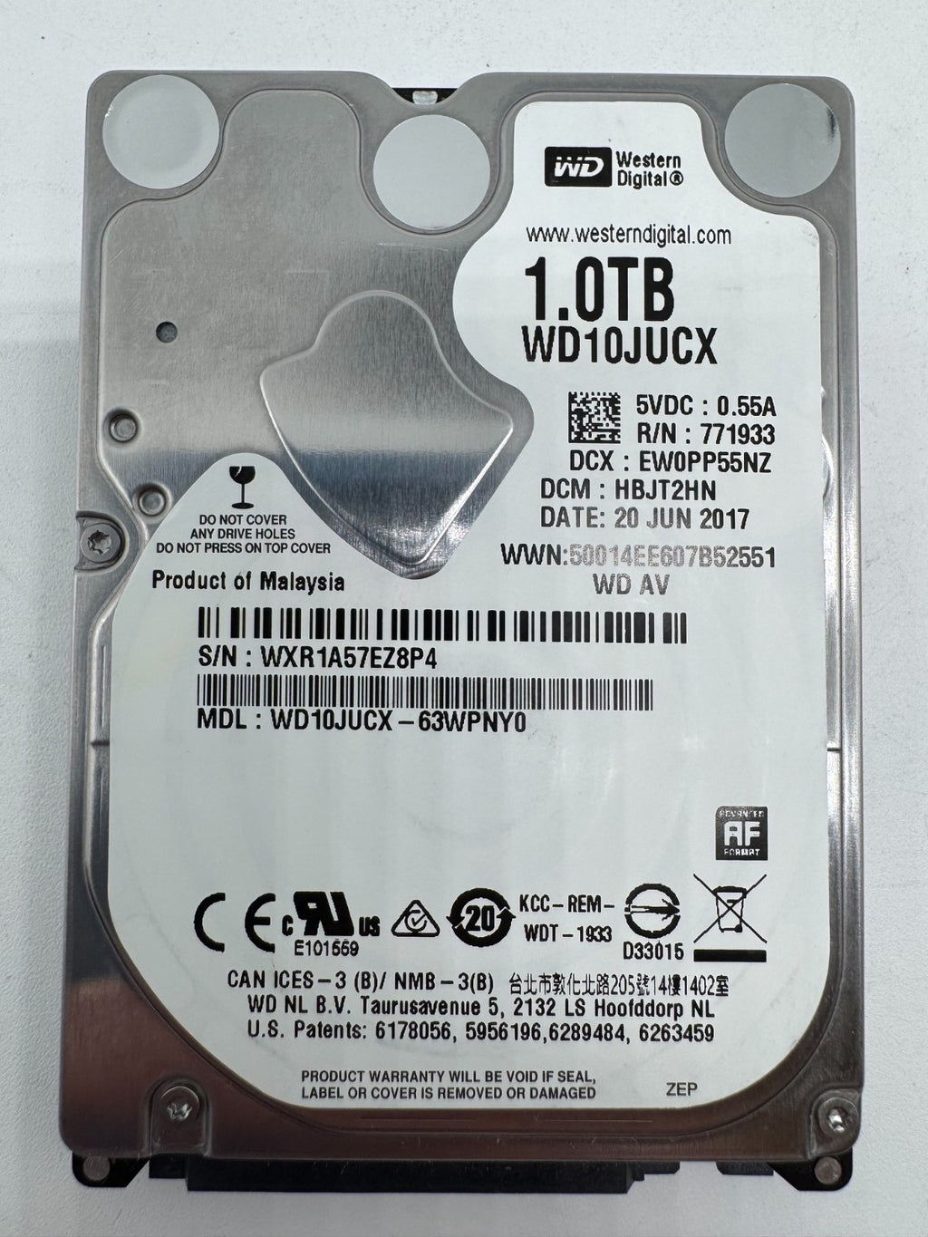 Western Digital WD AV WD10JUCX - 1TB Festplatte 2,5 Zoll 5400RPM SATA3 - 1 TB