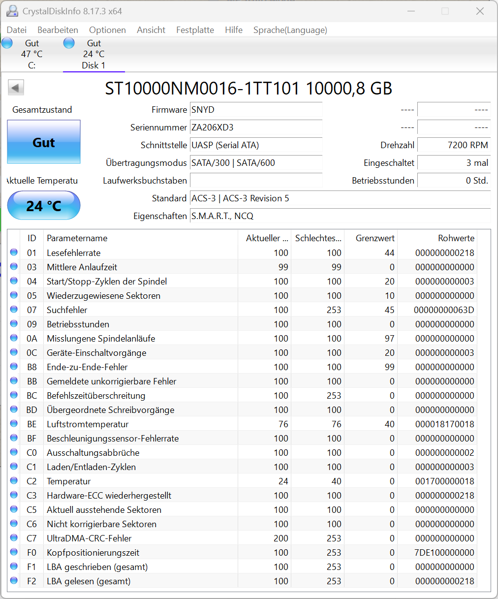 Externe 10TB Festplatte im Seagate Backup Plus Hub Gehäuse 3,5 Zoll USB 3.0
