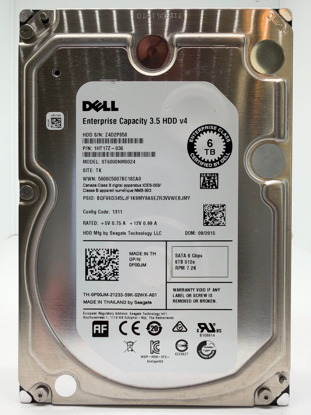 Seagate ST6000NM0024 Enterprise Capacity 3.5 HDD v4 Festplatte 6TB SATA3 -858