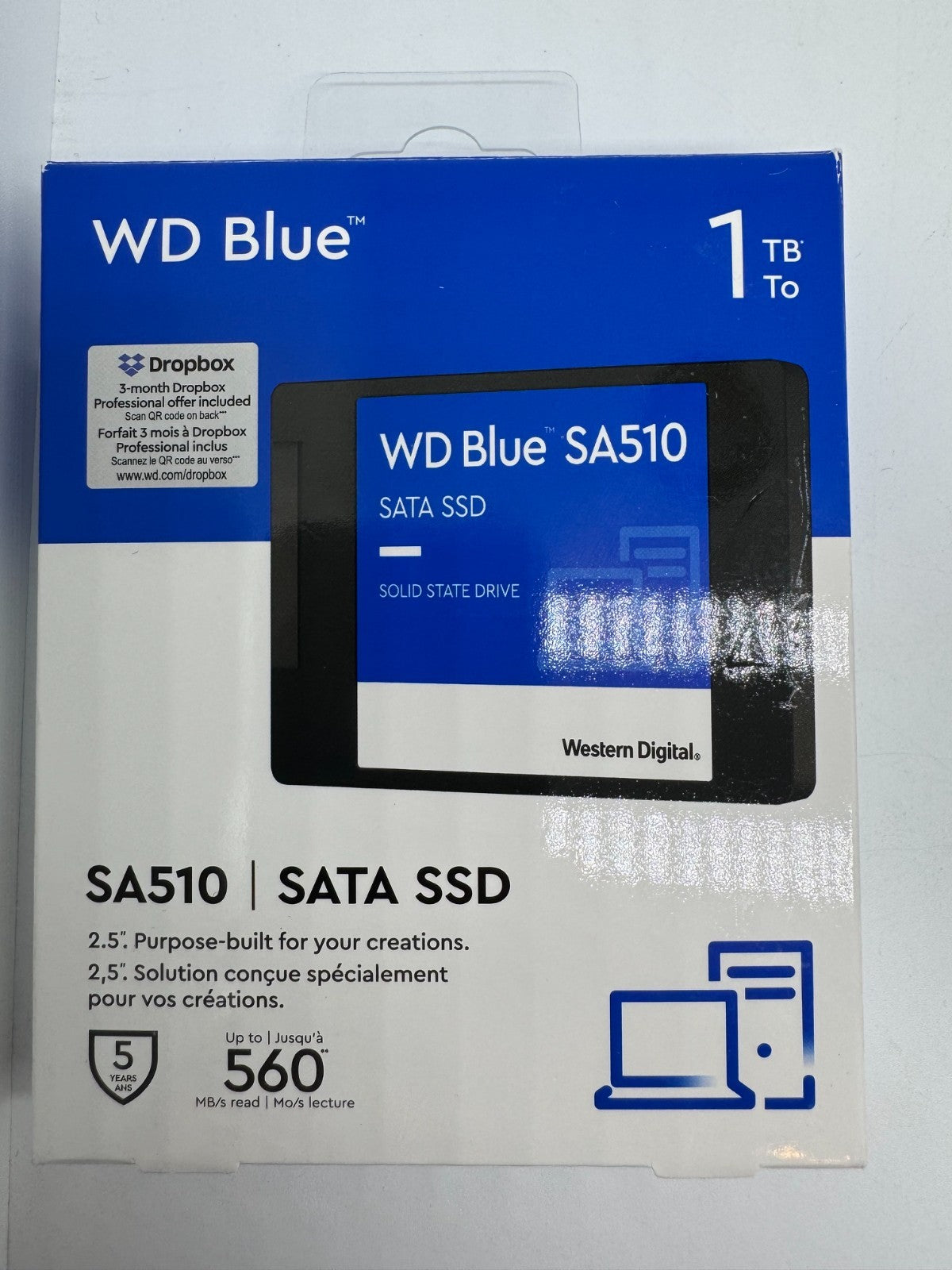Western Digital Blue SA510 1TB SSD interne Festplatte (WDS100T3B0A-00AXR0) -422