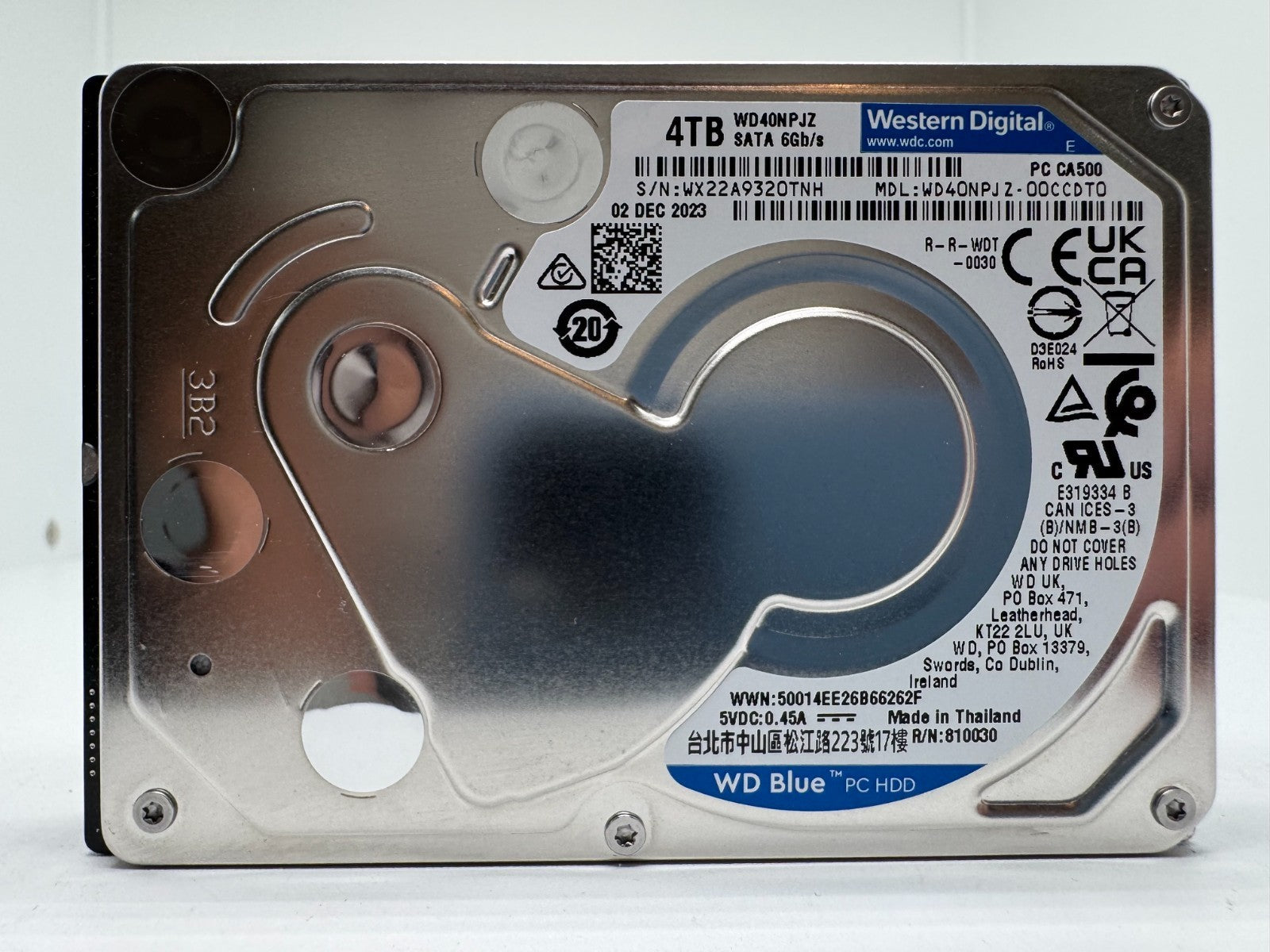 Western Digital WD40NPJZ - WD Blue 4TB 2,5 Zoll Festplatte 4800RPM SATA3 15mm