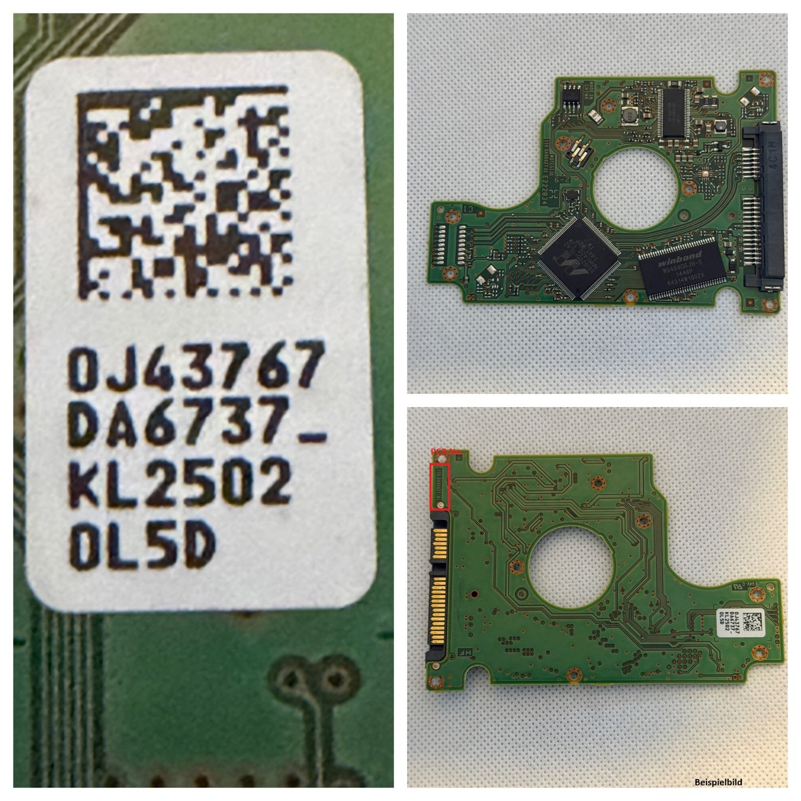 HITACHI HGST PCB Logic Board  220 0A90427 01 - Circuit Board - 0J43767  DA6737_