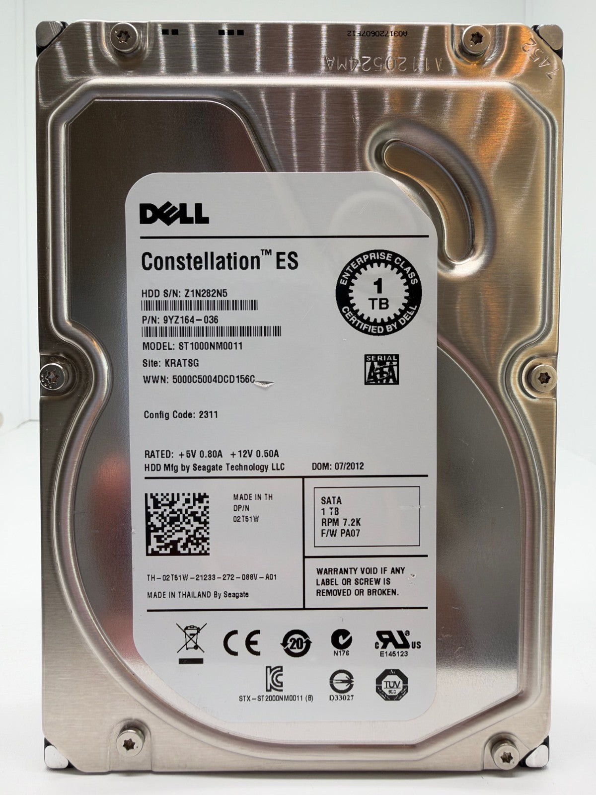 Seagate Constellation ES ST1000NM0011 Interne Festplatte 1TB 3,5" HDD SATA -2N5