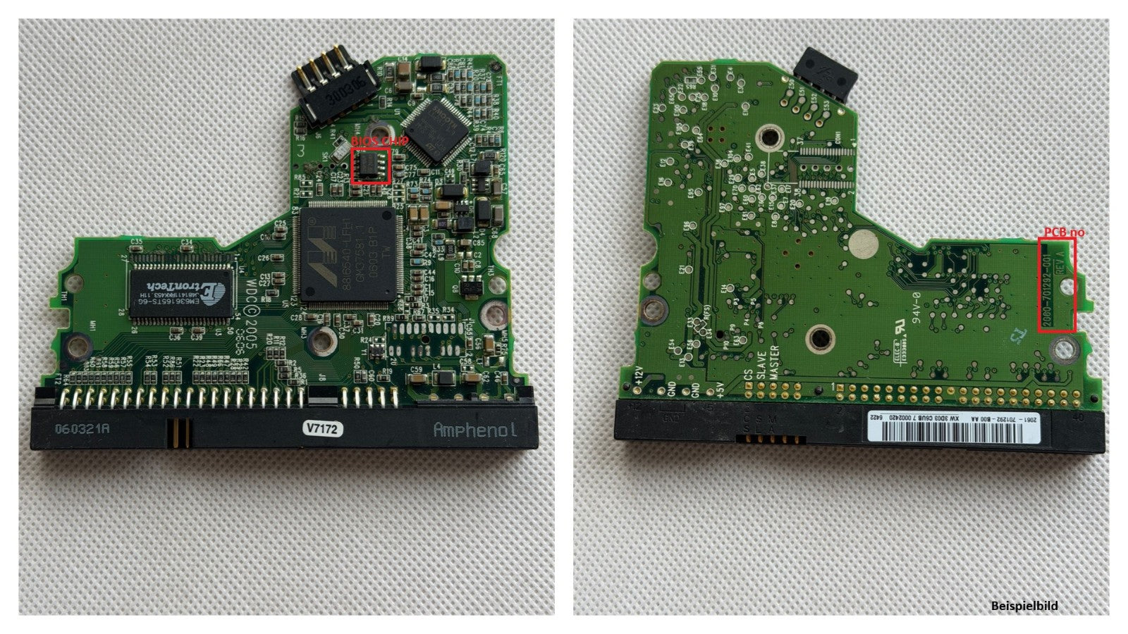 Western Digital PCB Logic Board - Circuit Board - 2060-701292-001 REV A