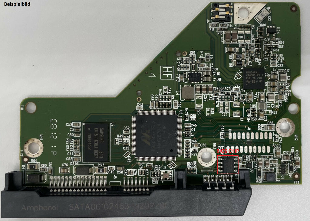 Western Digital PCB Logic Board - Circuit Board - 2060-771824-005 REV P1