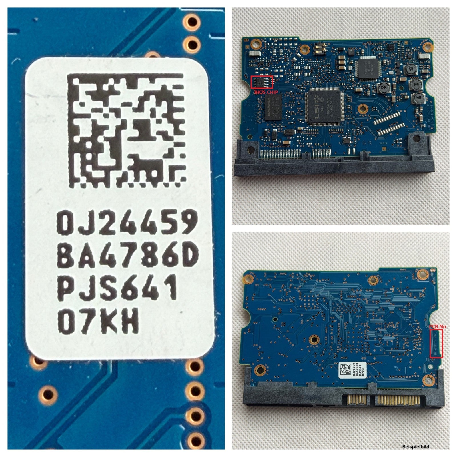HITACHI HGST PCB Logic Board 220 0A90379 01 - Circuit Board - 0J24459 BA4786D
