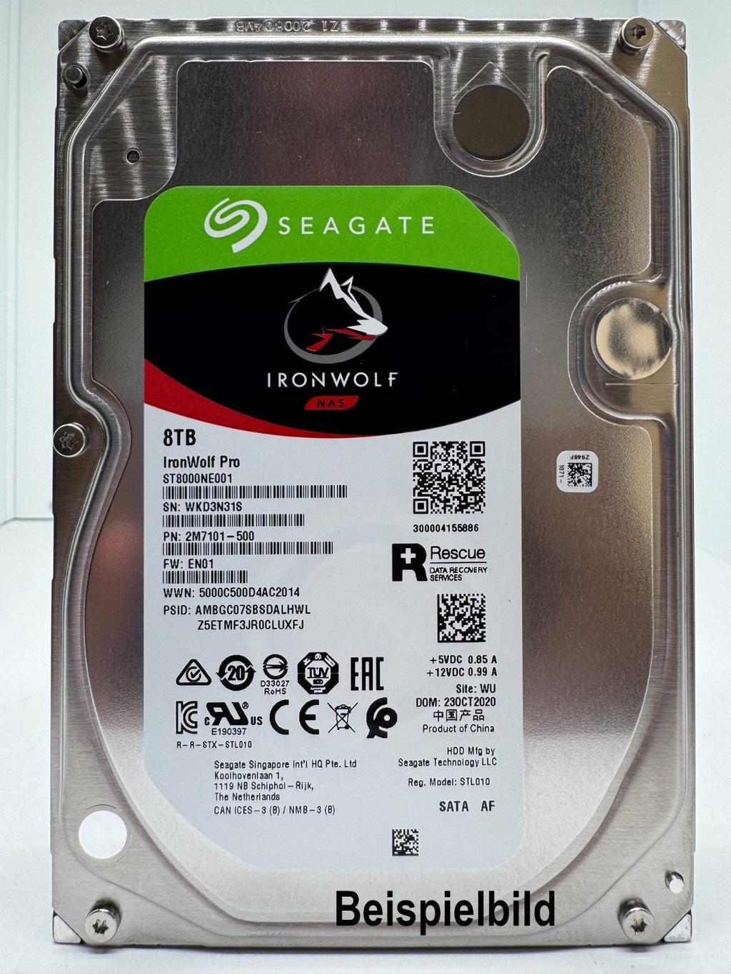 Seagate IronWolf Pro ST8000NE001 NAS HDD - 8TB 3,5 Zoll SATA3 CMR 8 TB
