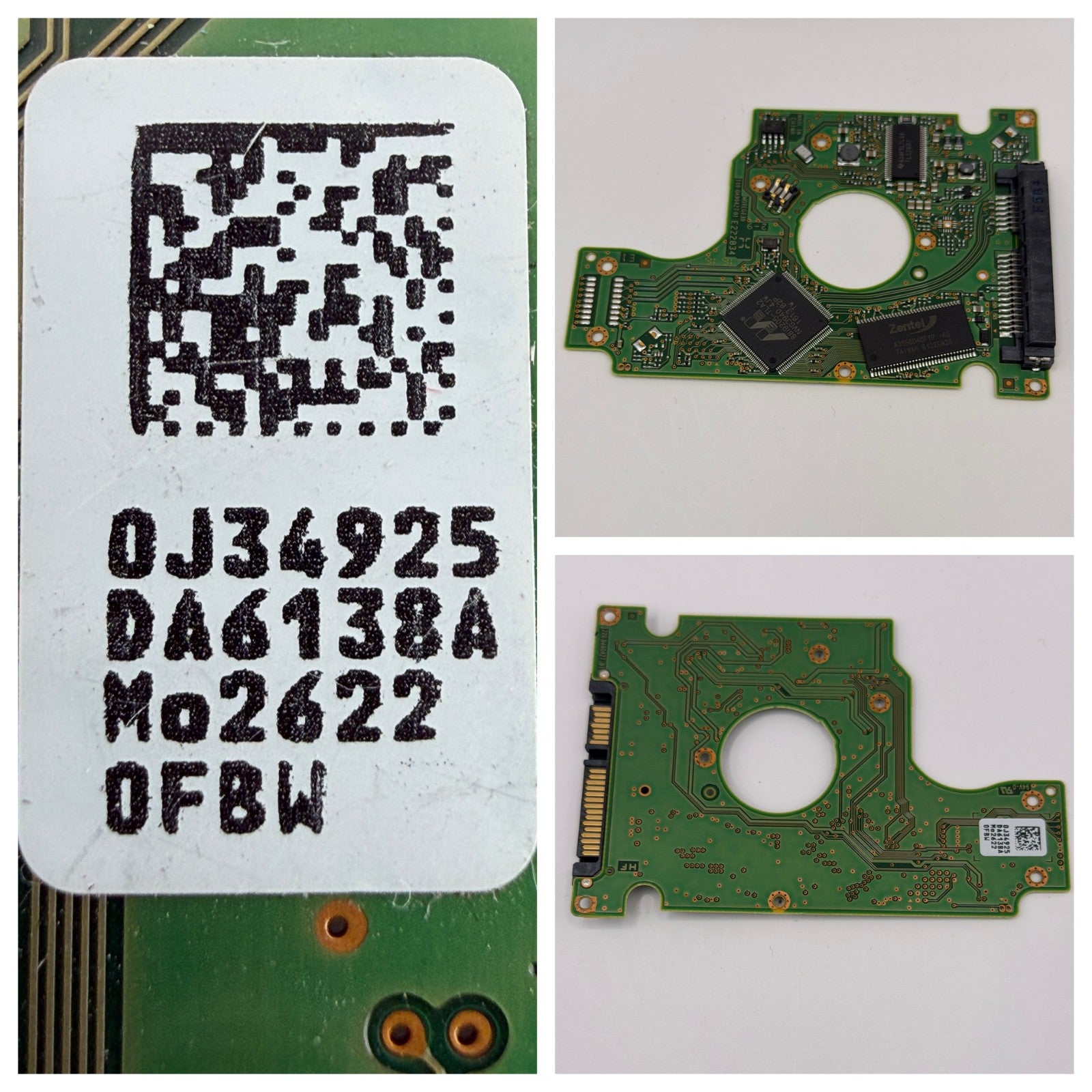 HITACHI HGST PCB Logic Board  220-0A90427 01 - Circuit Board - 0J34925 DA6138A