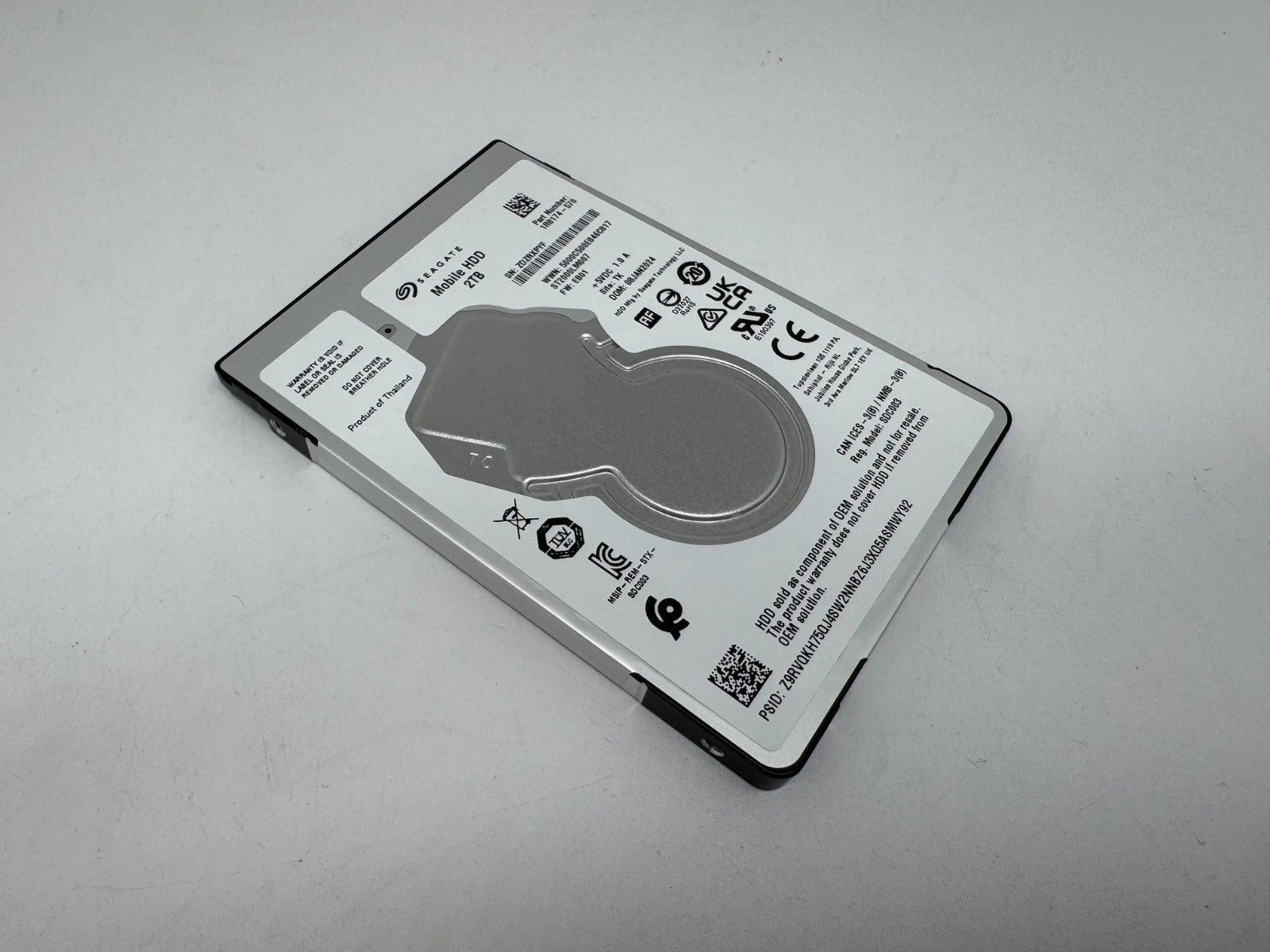 Seagate Mobile HDD ST2000LM007 - 2TB - 2,5 Zoll SATA3 Festplatte 7mm Bauhöhe
