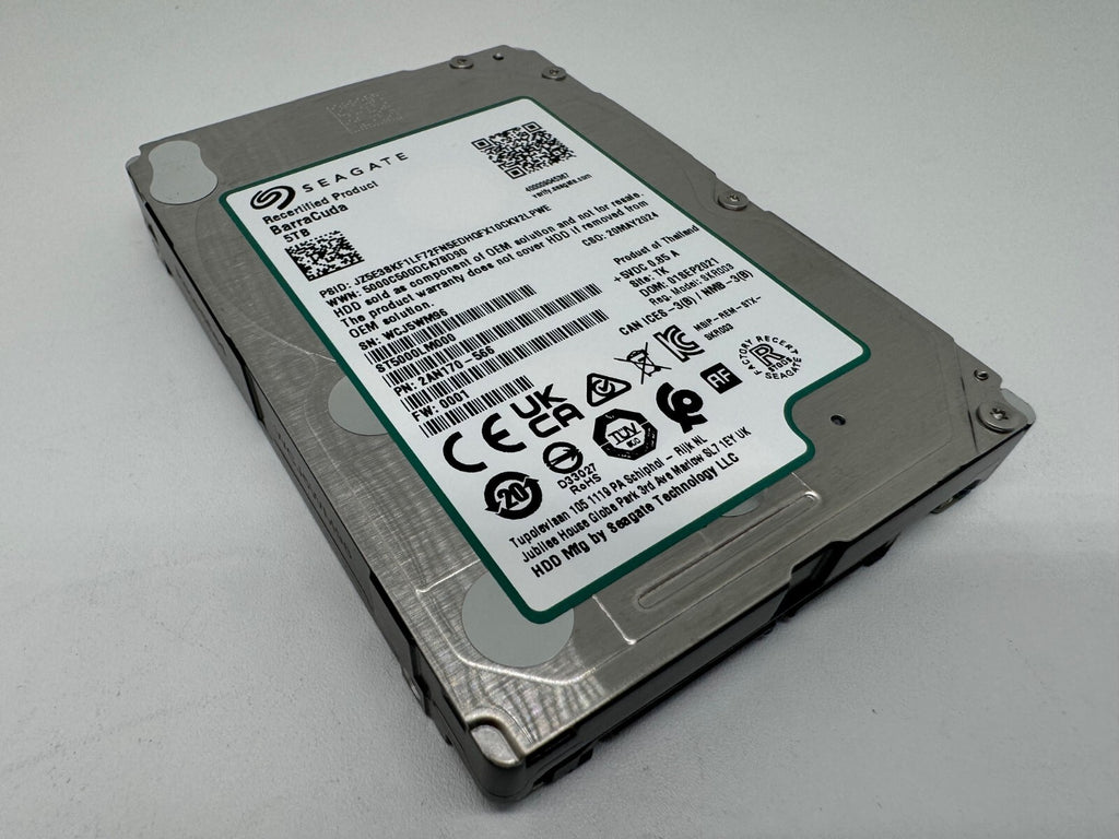 Seagate BarraCuda Festplatte ST5000LM000 - 5TB - 2,5 Zoll SATA3 HDD 15mm Bauhöhe