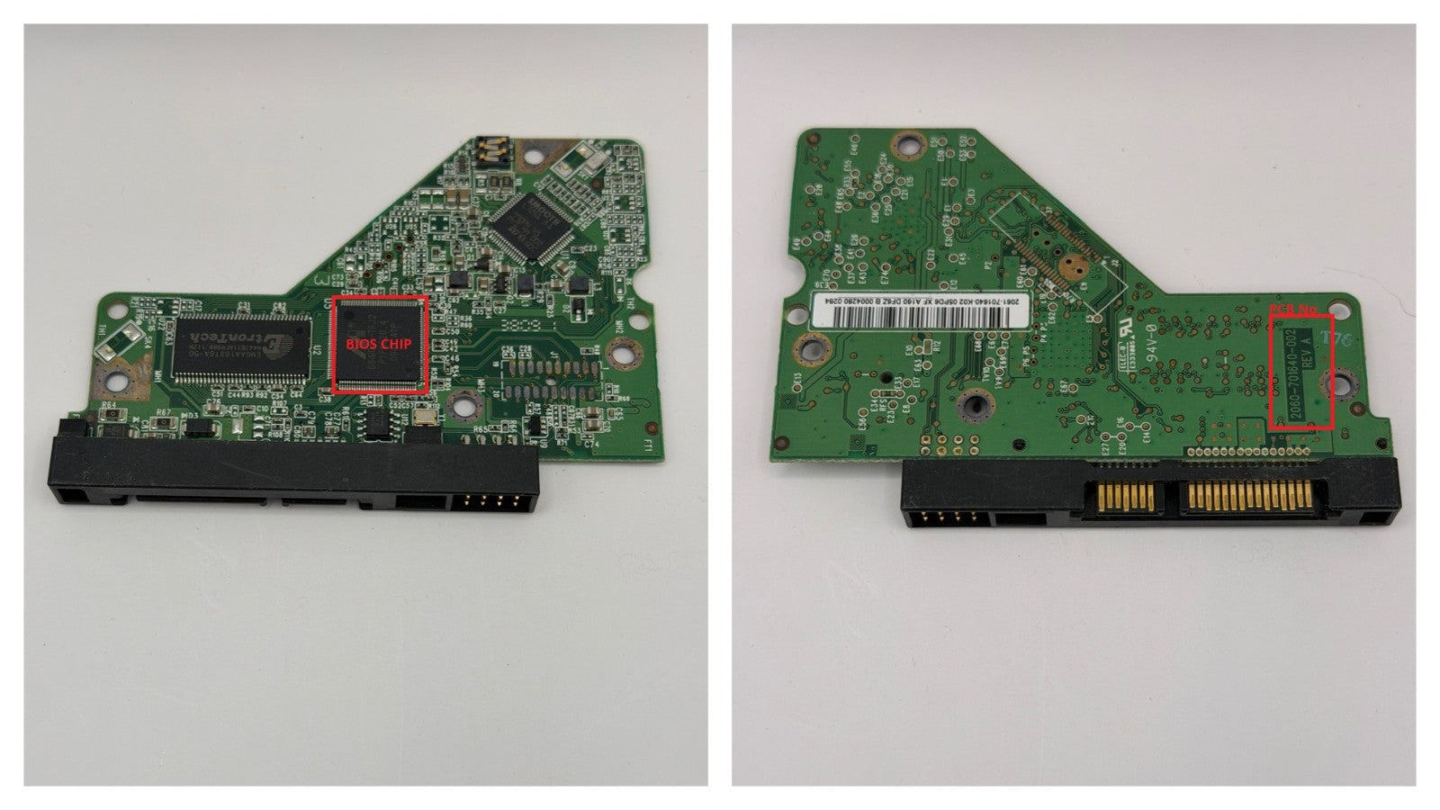 Western Digital PCB Logic Board - Circuit Board - 2060-701640-002 REV A