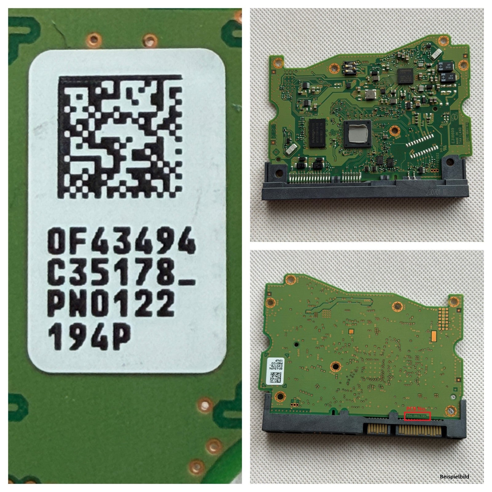 HGST WD PCB Logic Board 004-0B41785 - Circuit Board - 0F43494 C35178_