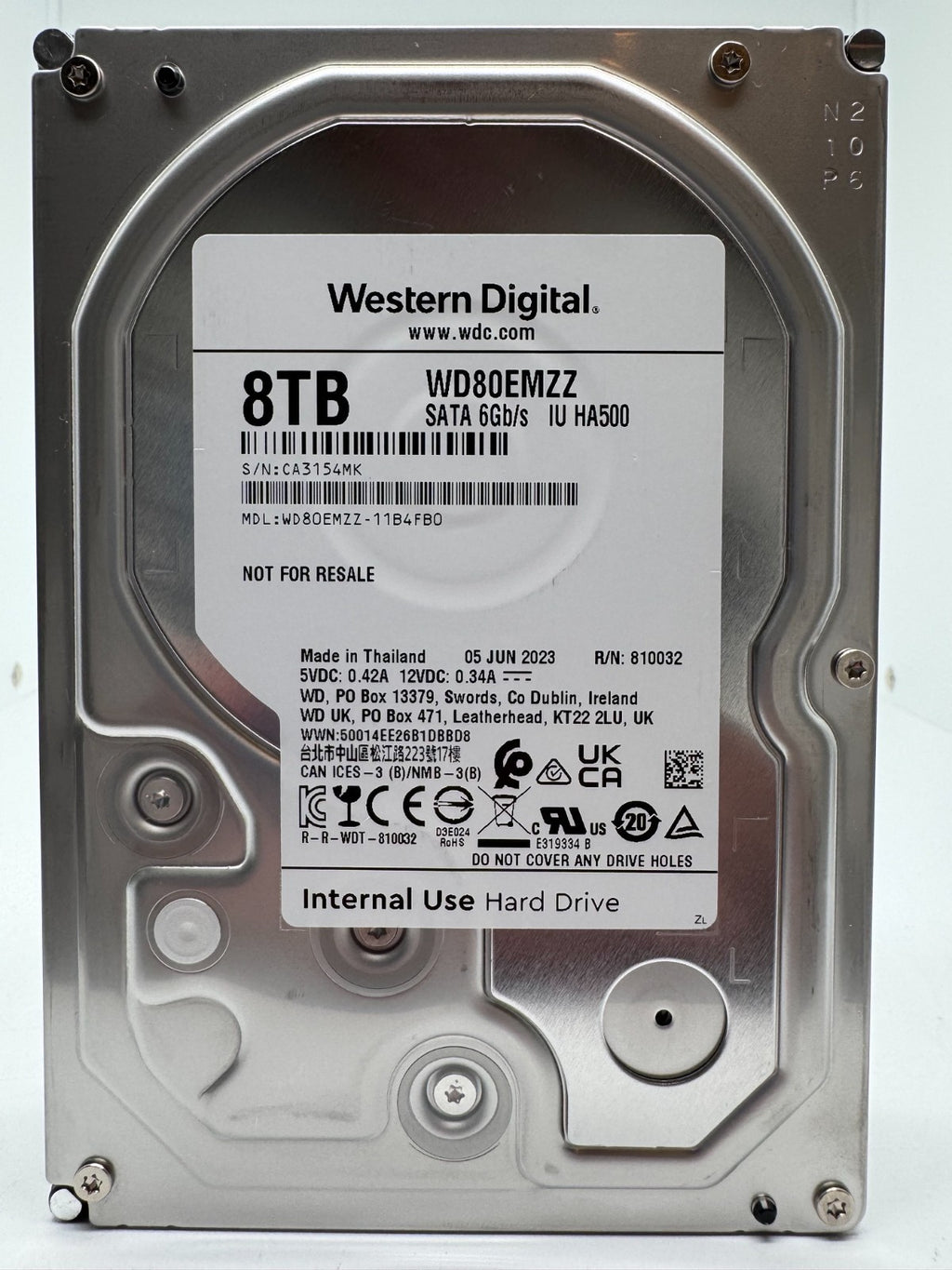 Western Digital 8TB WD80EMZZ intern Festplatte 5640 RPM SATA3 8 TB SATA 3
