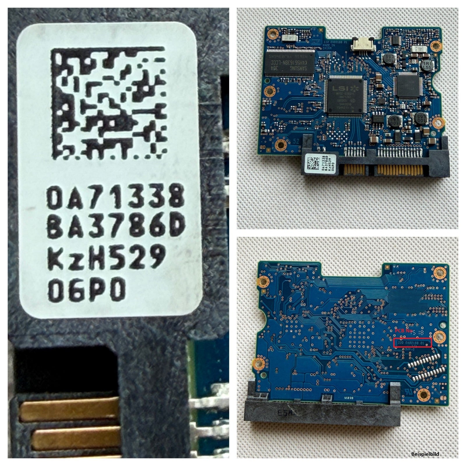 HITACHI HGST PCB Logic Board 220 0A90188 01 - Circuit Board - 0A71338 BA3786D