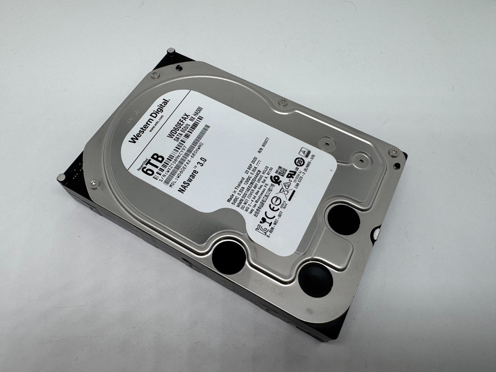 Western Digital WD RED WD60EFAX 68SHWN0 6TB interne Festplatte 5400 RPM SATA3