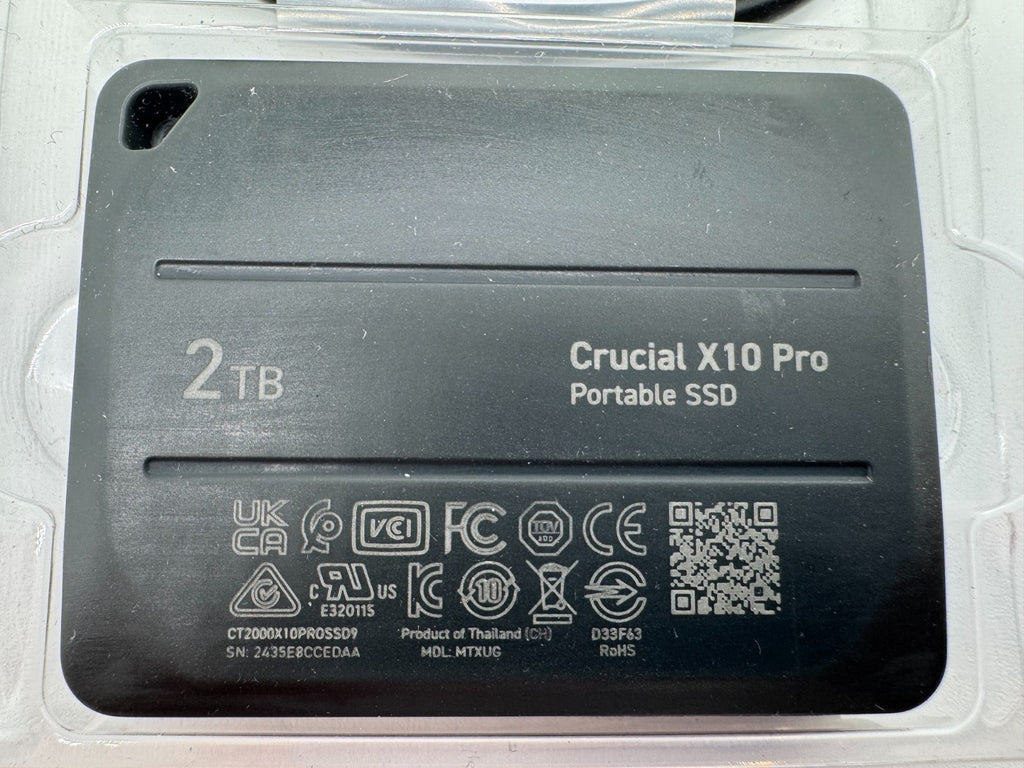 Crucial Portable SSD X10 Pro 2TB USB-C Tragbare externe SSD (CT2000X10PROSSD9)