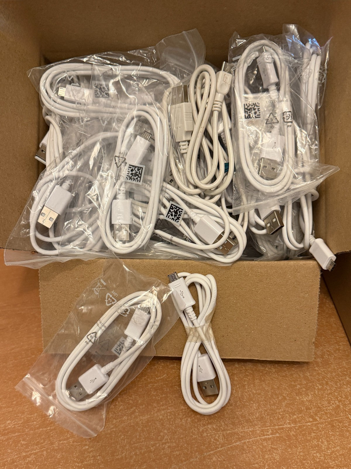 50 Stück Ladekabel Kabel USB-A auf USB Micro