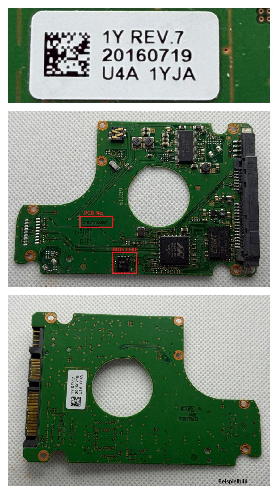 Seagate PCB Logic Board - Circuit Board - 10072090 04 1Y REV07