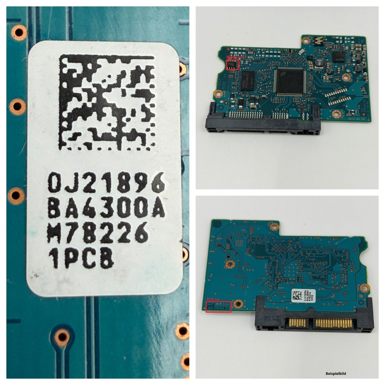 HITACHI HGST PCB Logic Board  220-0A90381 01 - Circuit Board - 0J21896 BA4300A