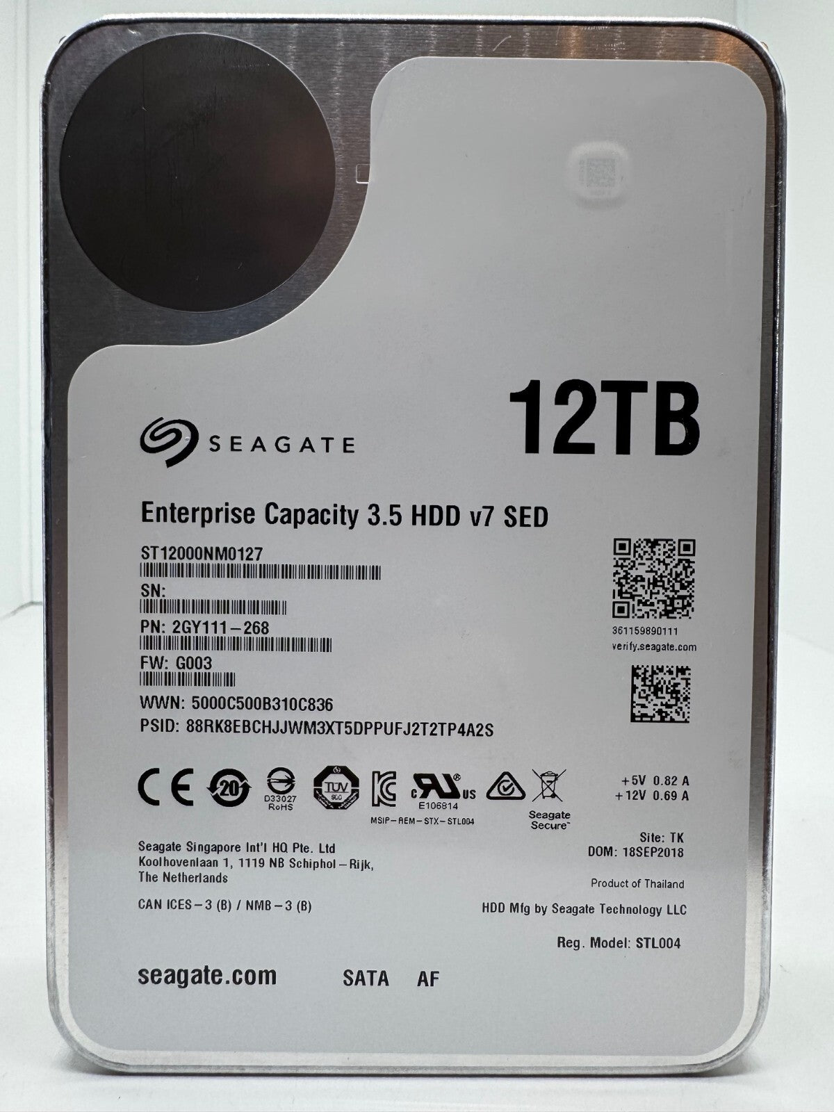 Seagate Enterprise Capacity 12TB interne Festplatte ST12000NM0127 SATA3