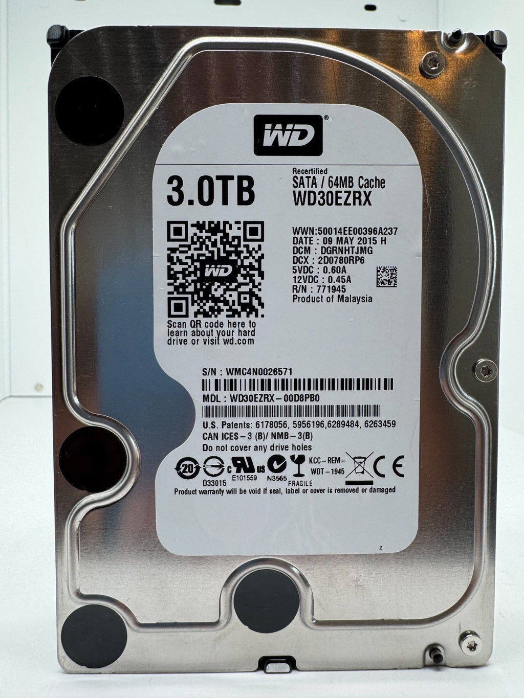 Western Digital WD30EZRX - WD Green 3TB Festplatte 5400RPM SATA 3 -3 TB -571