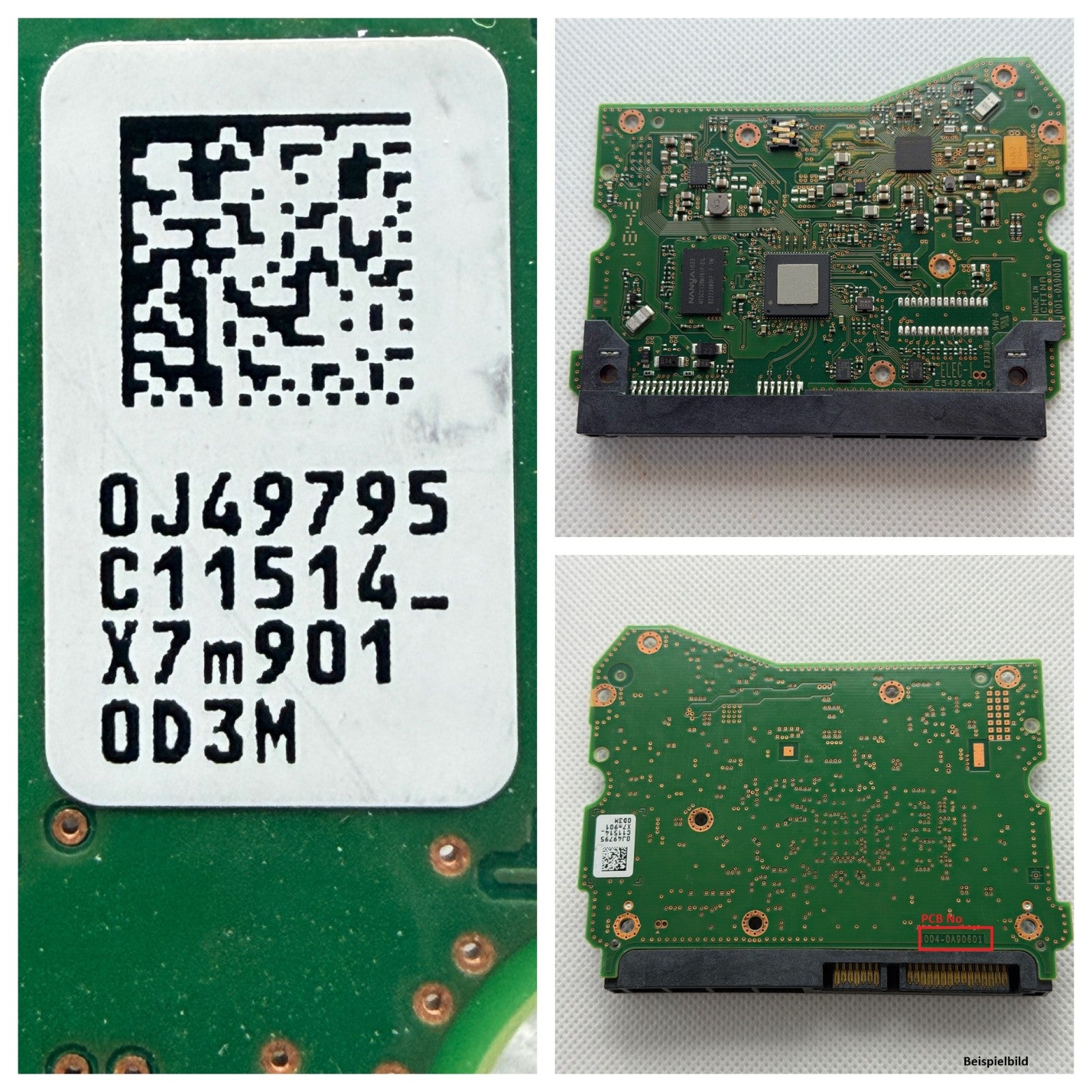 HITACHI / HGST Western Digital PCB Logic Board 004 0A90601- 0J49795-C11514_
