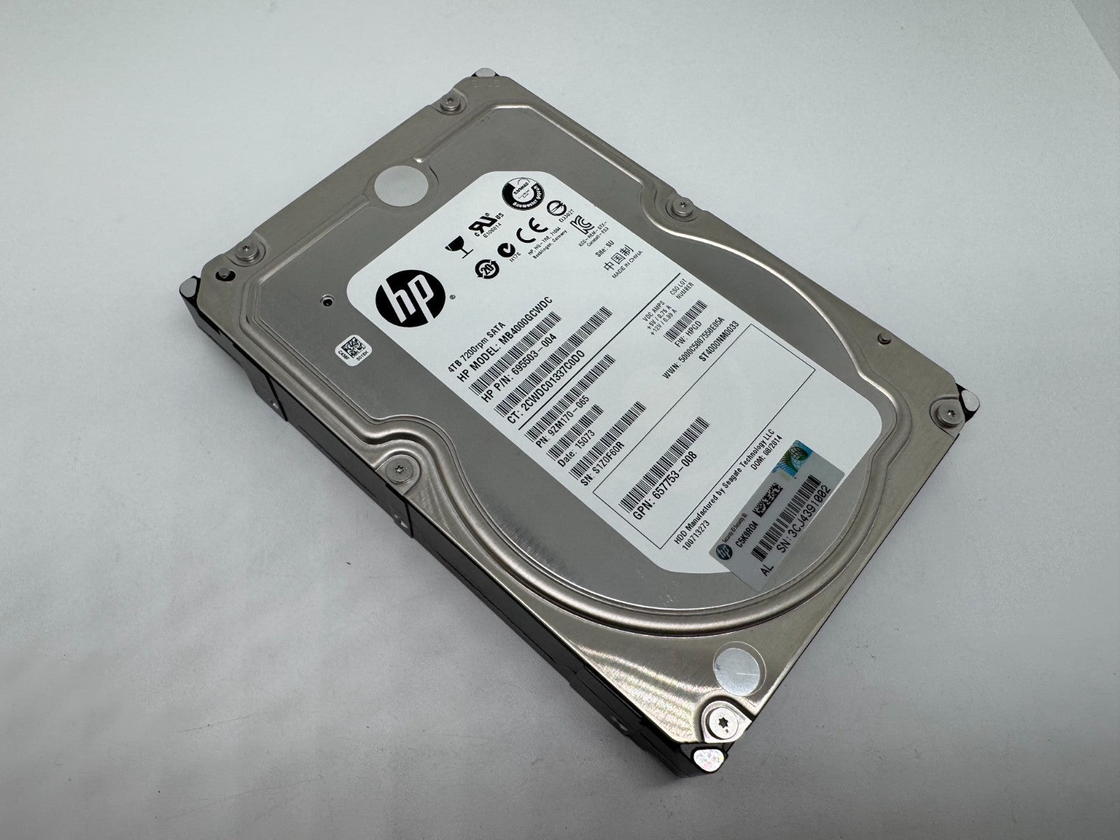 HP MB4000GCWDC 695503-004 interne Festplatte 4TB SATA3 3,5 Zoll