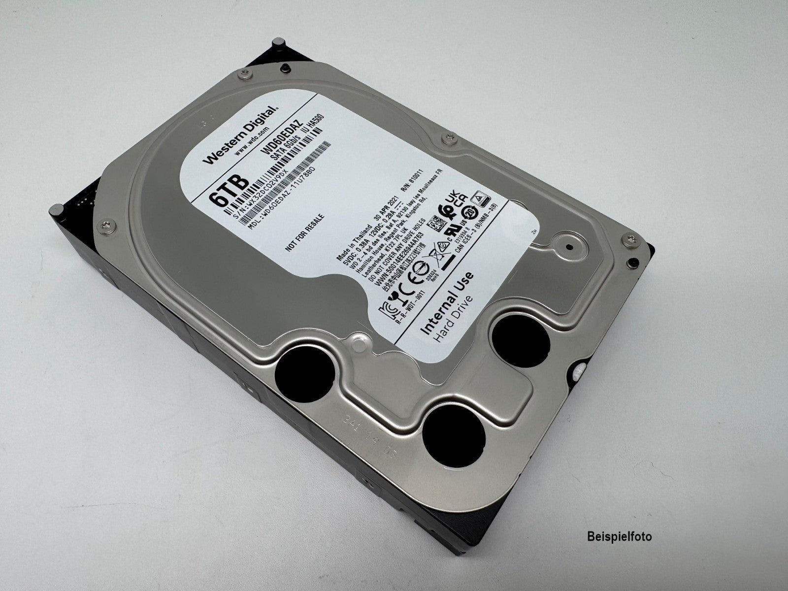 Western Digital 6TB WD60EDAZ intern Festplatte 5400 RPM SATA3 6 TB SATA 3