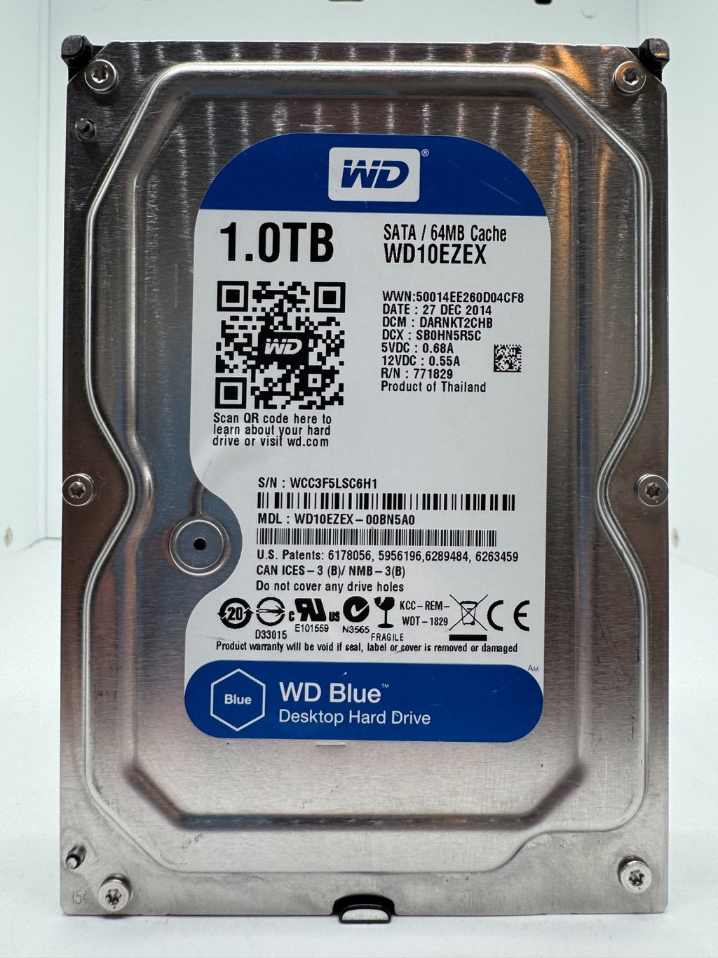 Western Digital WD10EZEX - WD Blue 1TB Festplatte 7200RPM SATA 3 -1 TB -6H1