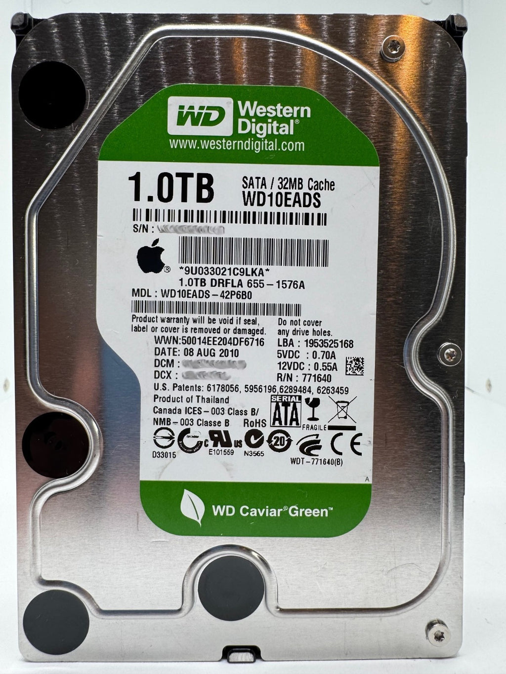 Western Digital Apple WD10EADS - WD Green 1TB Festplatte 5400RPM SATA - 1 TB